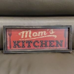 LED Wood Box Light Up Sign "Mom's Kitchen"